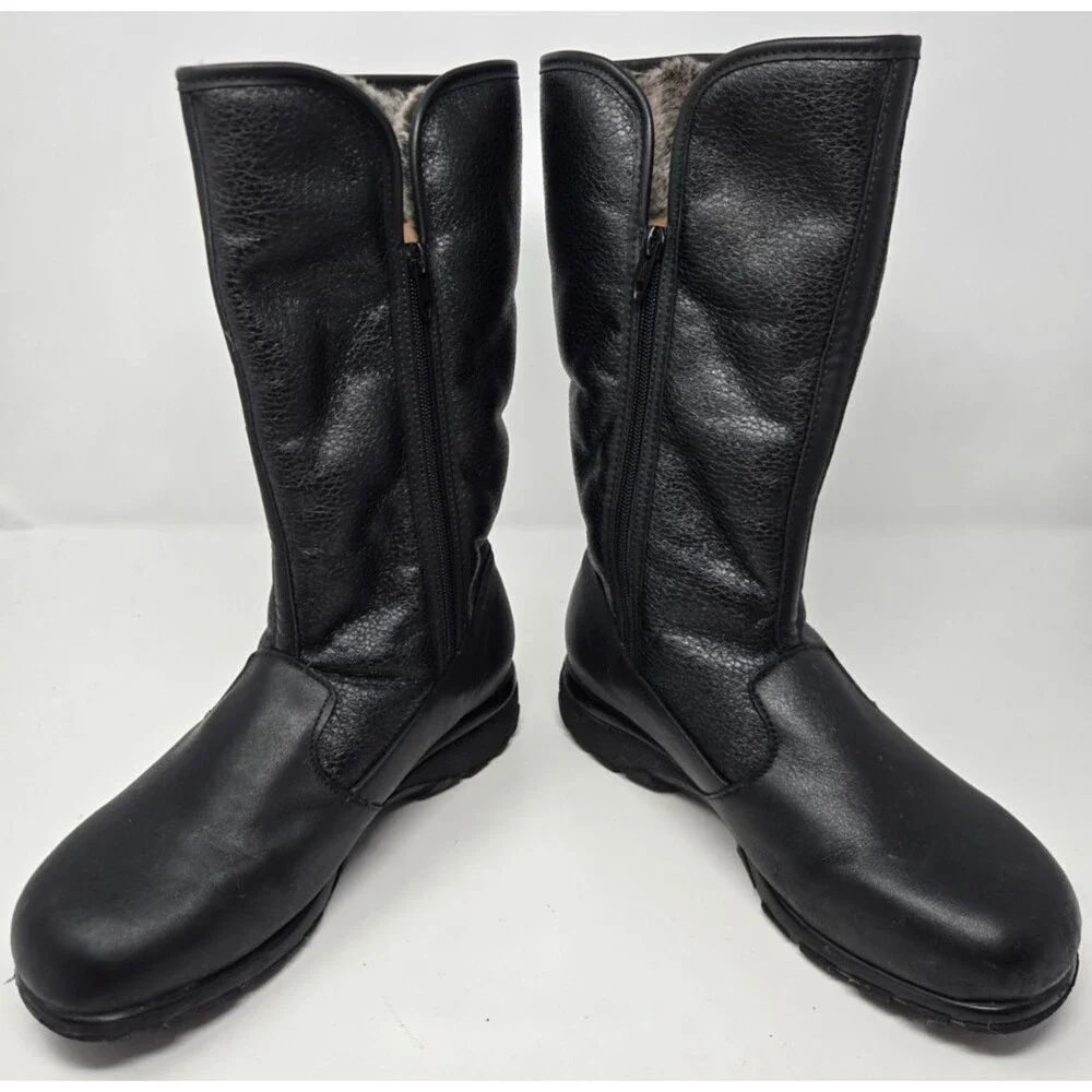 TOE WARMERS WOMEN'S T08668 SHELTER BLACK WATERPROOF MID-CALF BOOTS SIZE 7WW